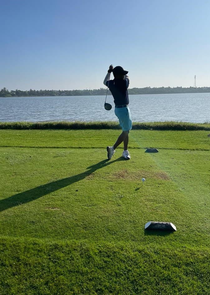 Sri Lanka luxury golf course with scenic mountain views